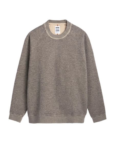 Sweat Terry couleur Sand de la marque Homecore vue de face sur fond blanc