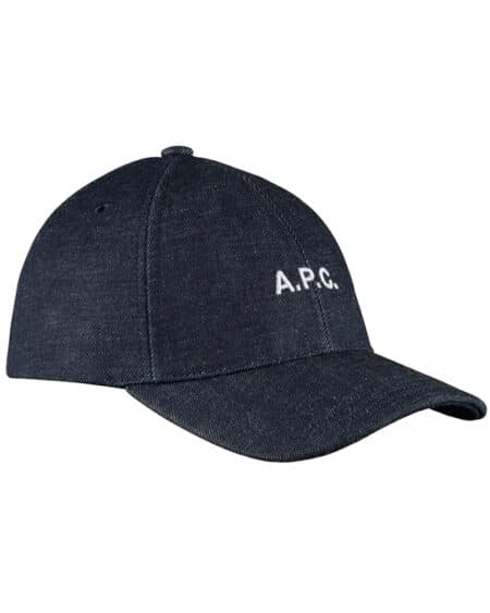 apc casquette charlie indigo vue de face