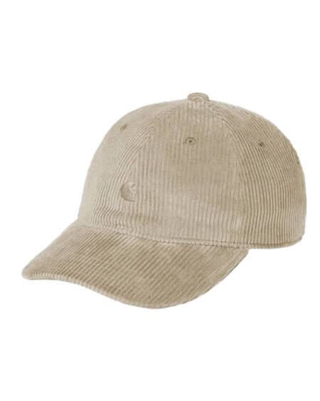 casquette harlem cap velours couleur beige vue de face