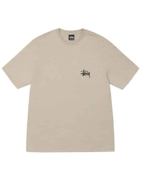 basic stussy tee couleur khaki vue de face